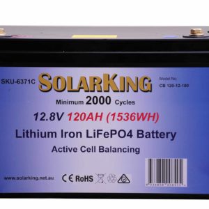 Solarking 120AH 12.8V LiFePO4 Battery